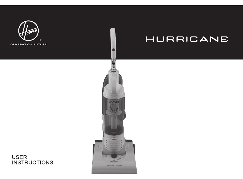 HOOVER HURRICANE USER INSTRUCTIONS Pdf Download ManualsLib