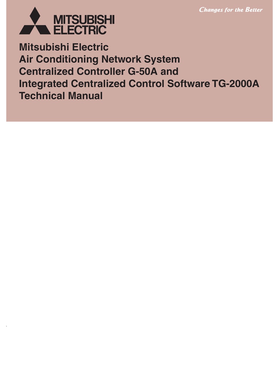 Mitsubishi Electric G 50a Technical Manual Pdf Download Manualslib