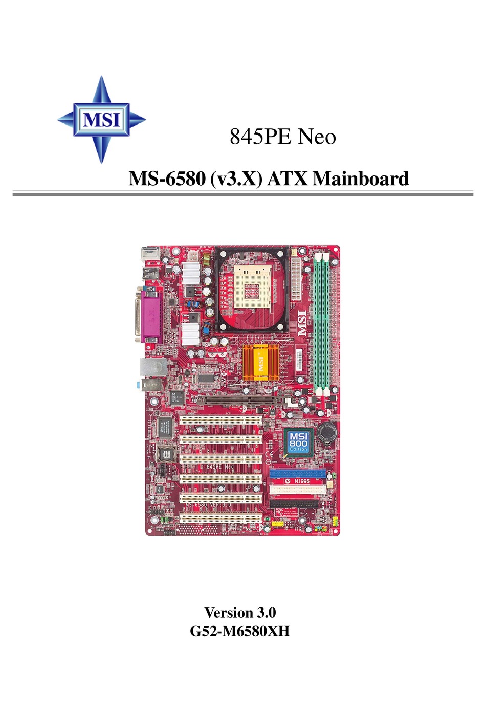 Msi Ms 6580 Manual Pdf