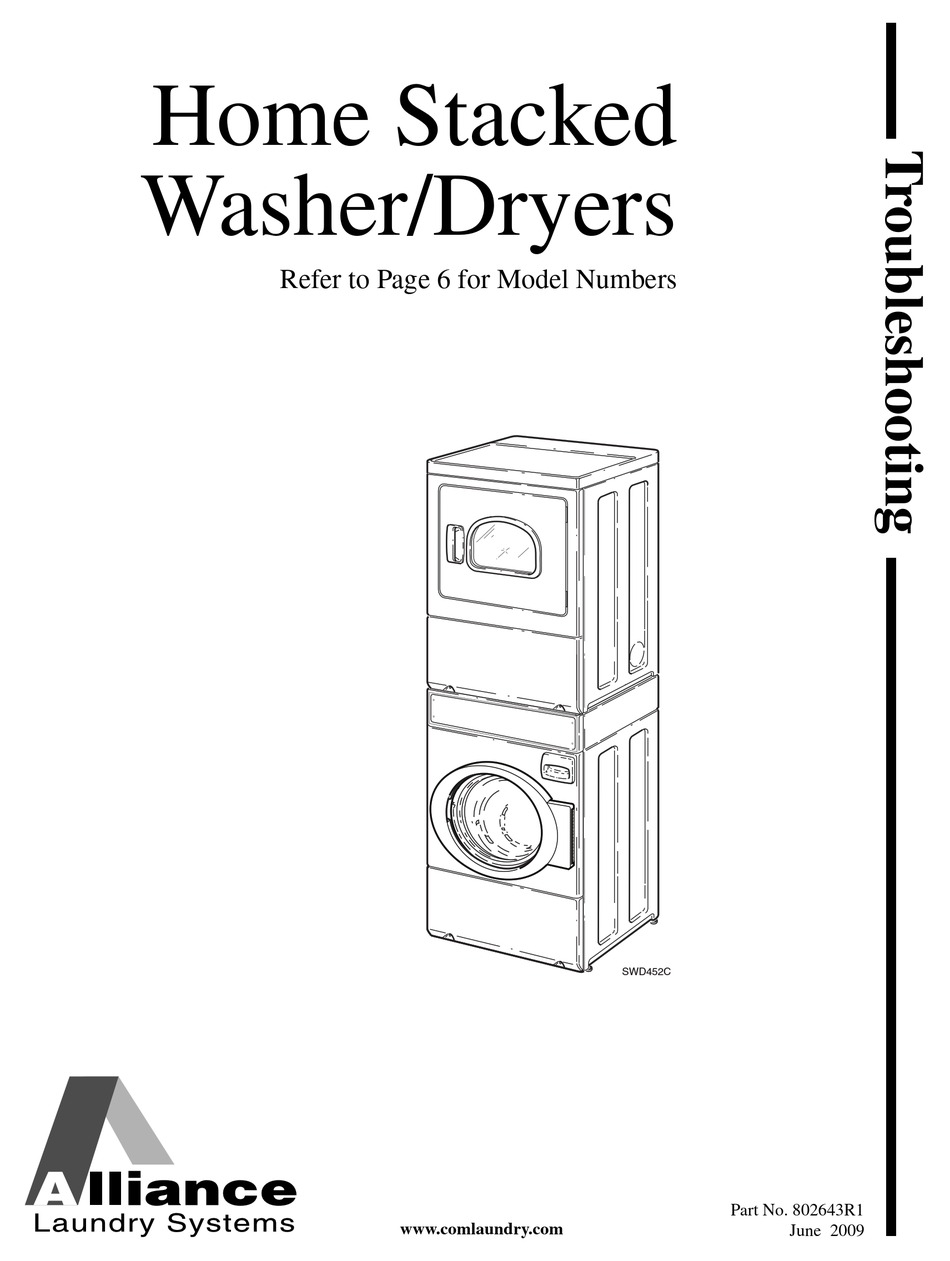 ALLIANCE LAUNDRY SYSTEMS ATE50FGP171TW01 TROUBLESHOOTING MANUAL Pdf ...