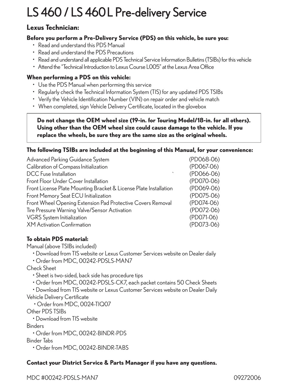 Lexus Ls 460 Supplementary Manual Pdf Download Manualslib