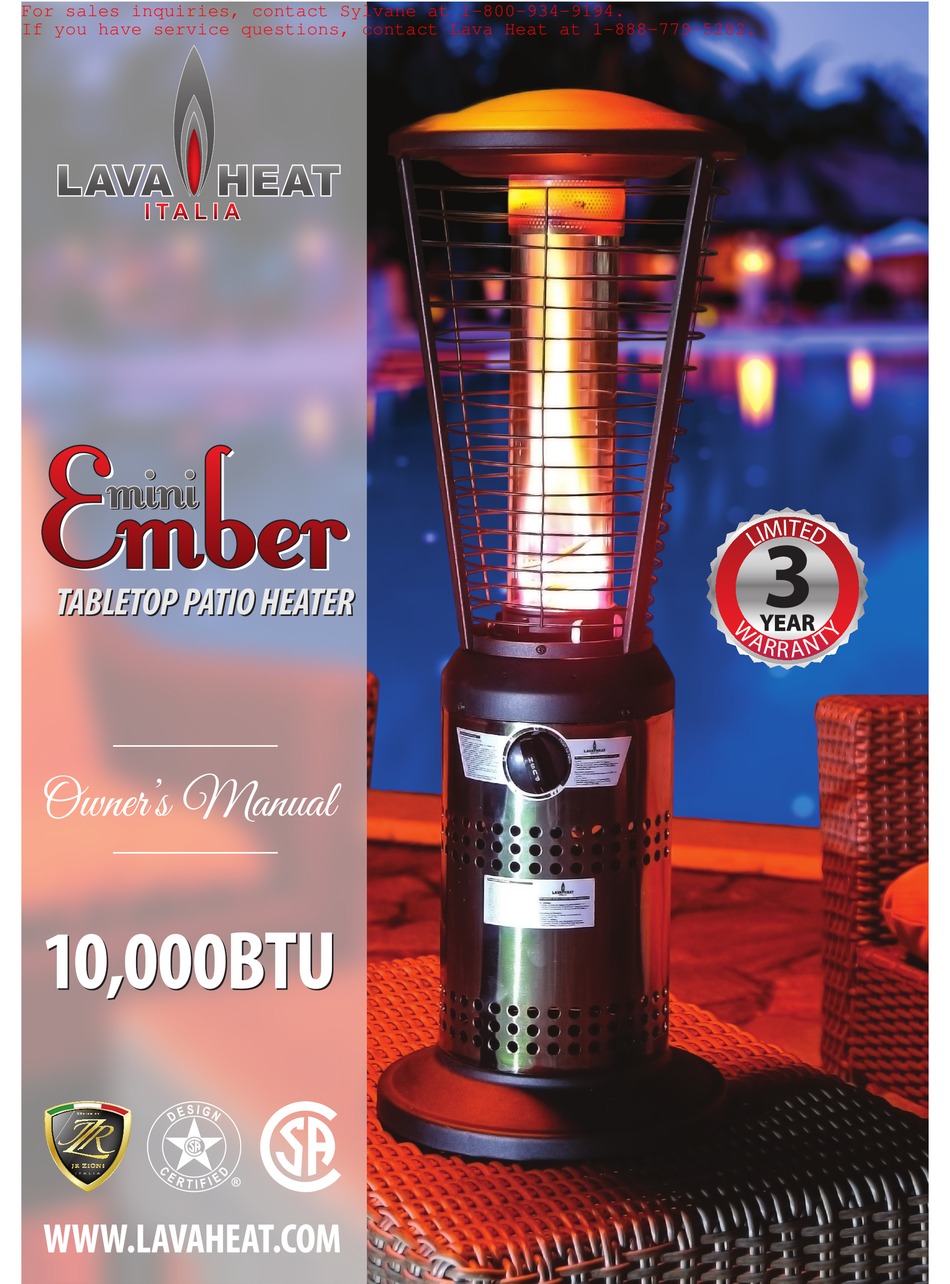 LAVA HEAT ITALIA EMBER MINI OWNER'S MANUAL Pdf Download ManualsLib