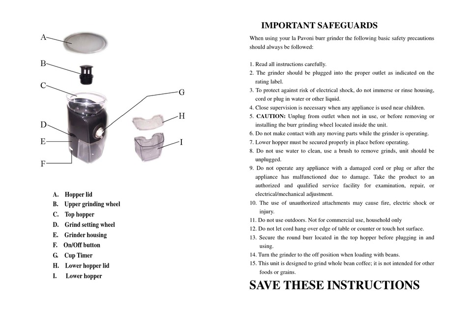 LA PAVONI PA8801B USER MANUAL Pdf Download ManualsLib
