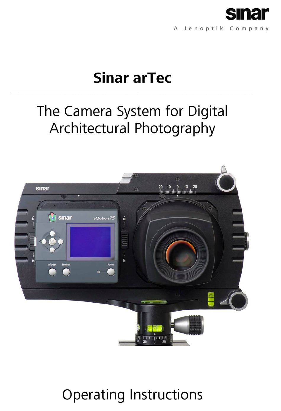 SINAR ARTEC OPERATING INSTRUCTIONS MANUAL Pdf Download | ManualsLib