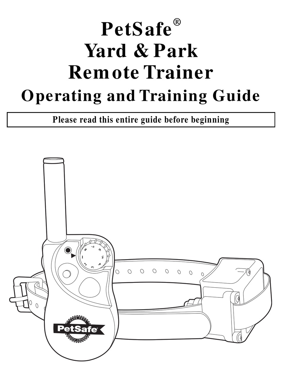 petsafe remote trainer manual