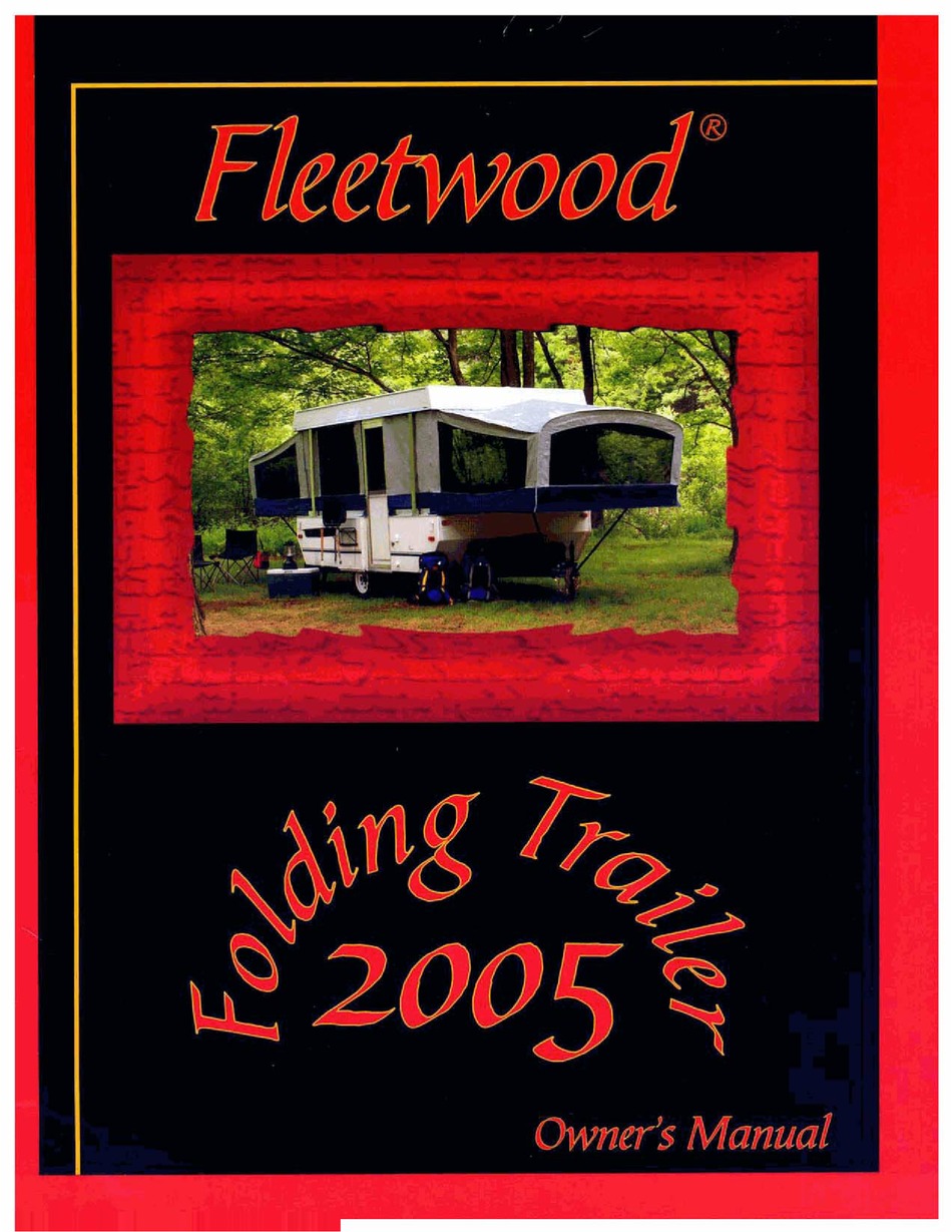 FLEETWOOD Popup Trailer Owners Manual 2005 Highlander Sequoia Niagara Newport CD 