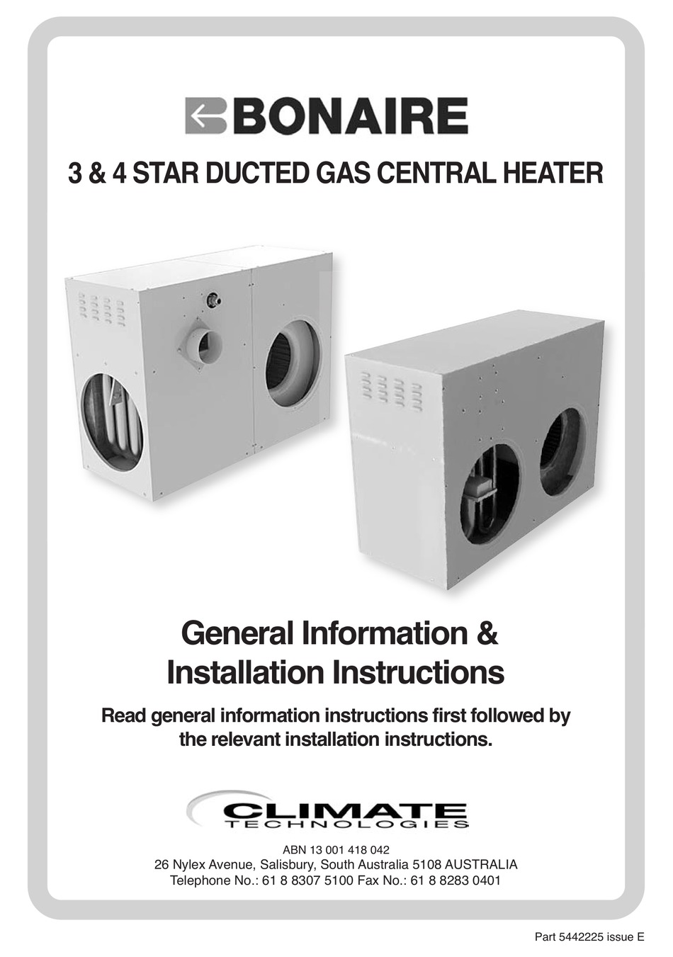 bonaire central heating