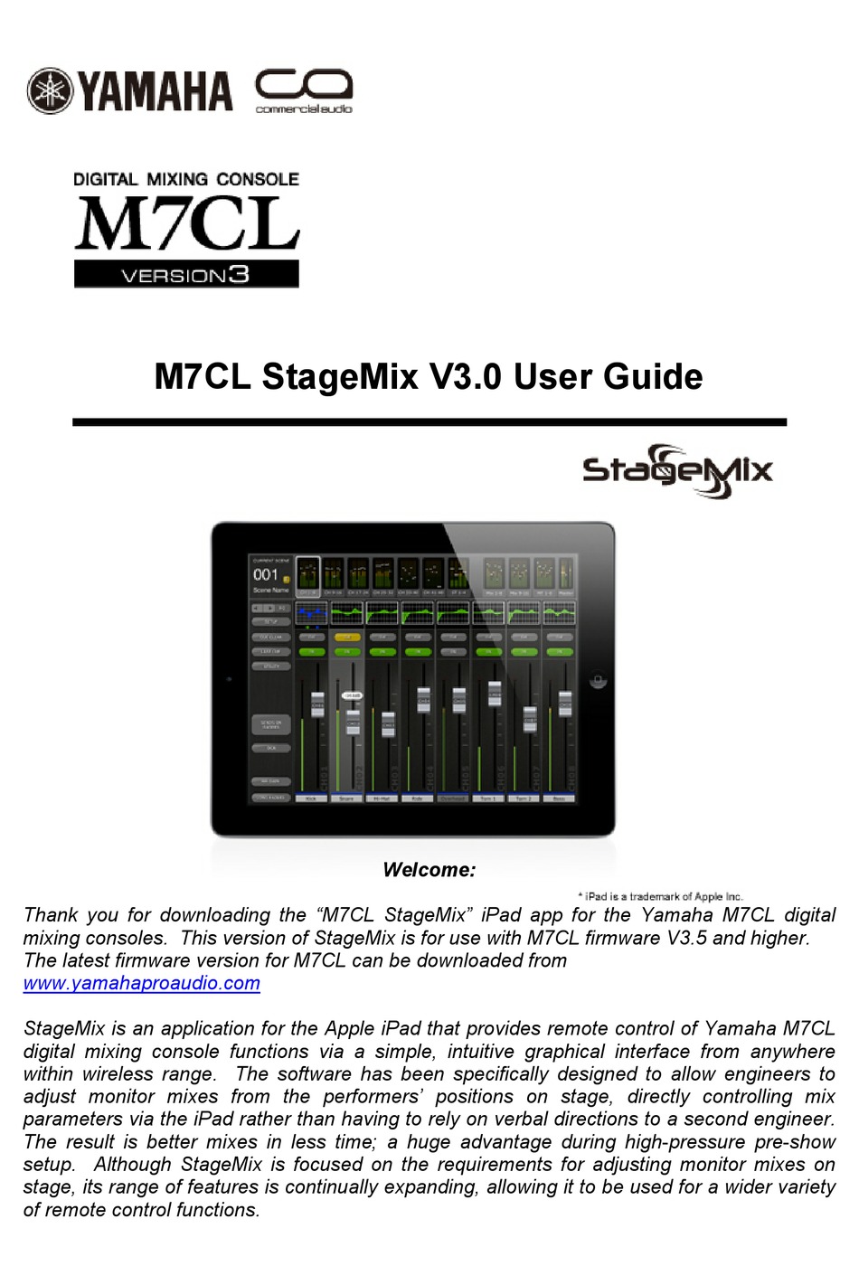 yamaha studio manager problems loading m7cl editor troubleshooting