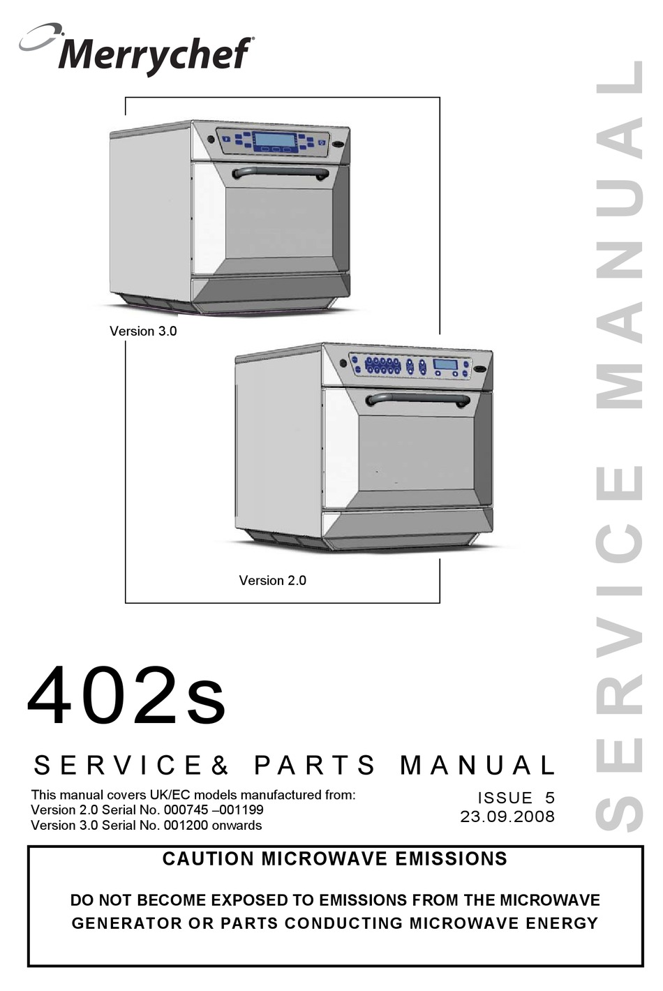 MERRYCHEF 402S SERVICE & PARTS MANUAL Pdf Download ManualsLib