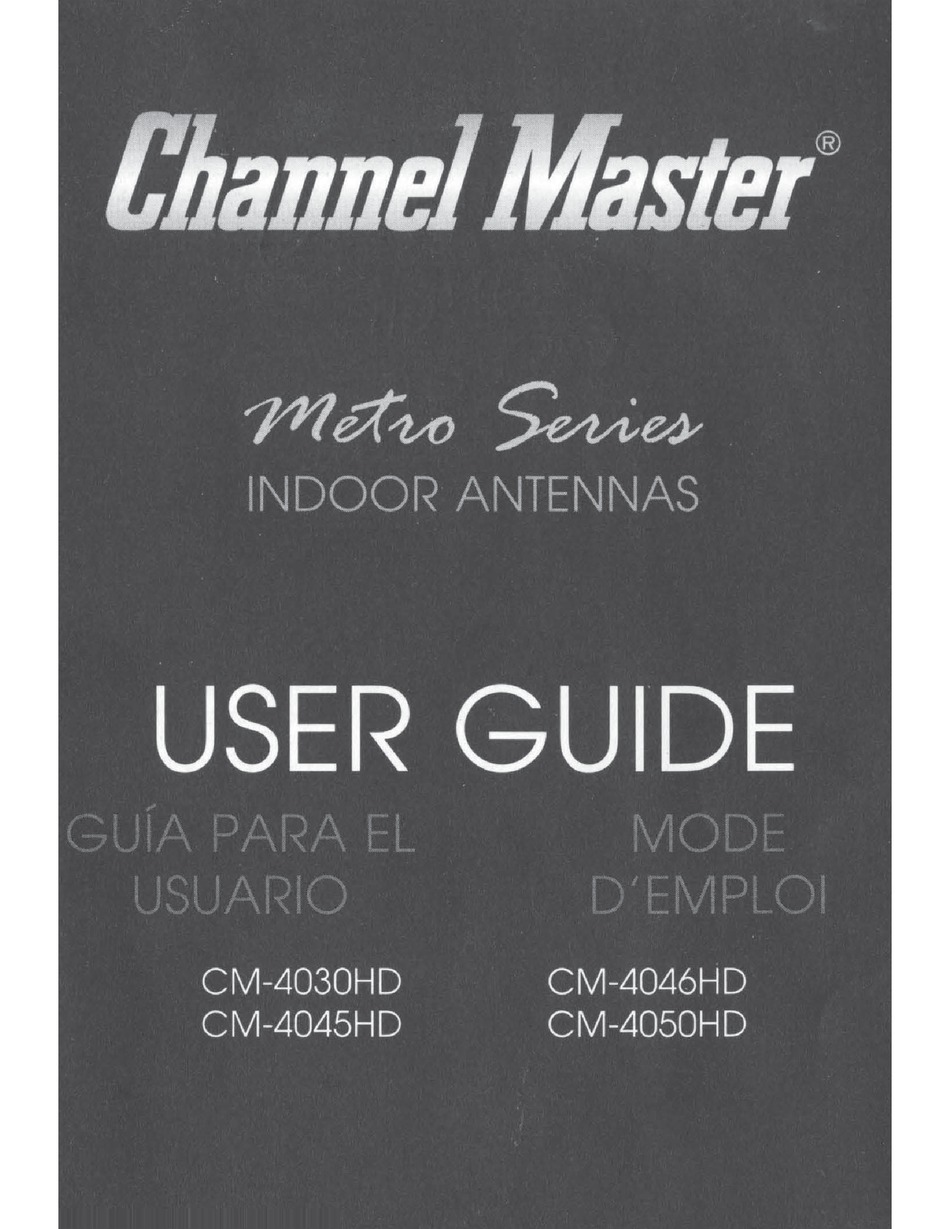 Channel Master Metro Cm 4030hd User Manual Pdf Download Manualslib