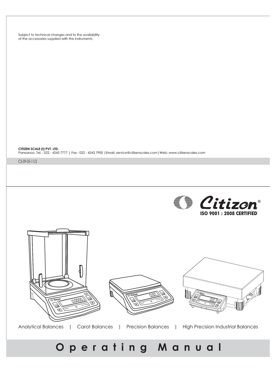 Citizen Cx 301 Operating Manual Pdf Download Manualslib