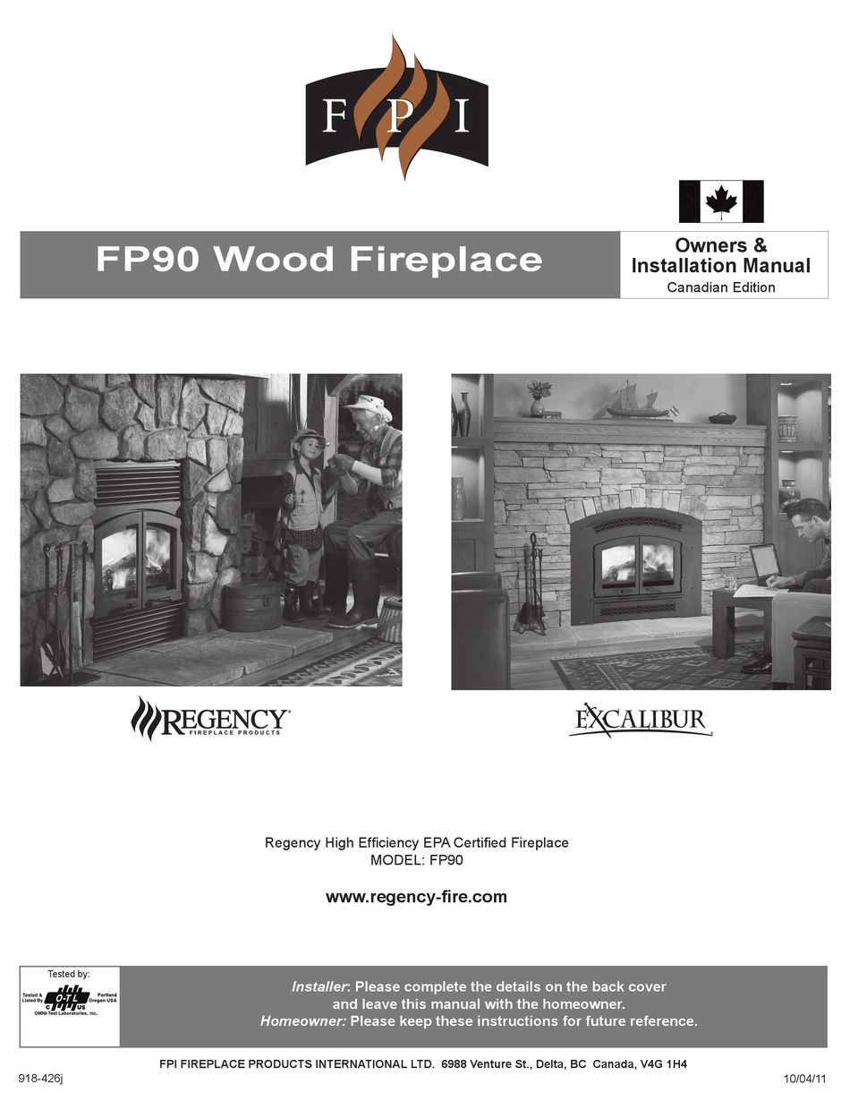 REGENCY FP90 OWNERS & INSTALLATION MANUAL Pdf Download ManualsLib