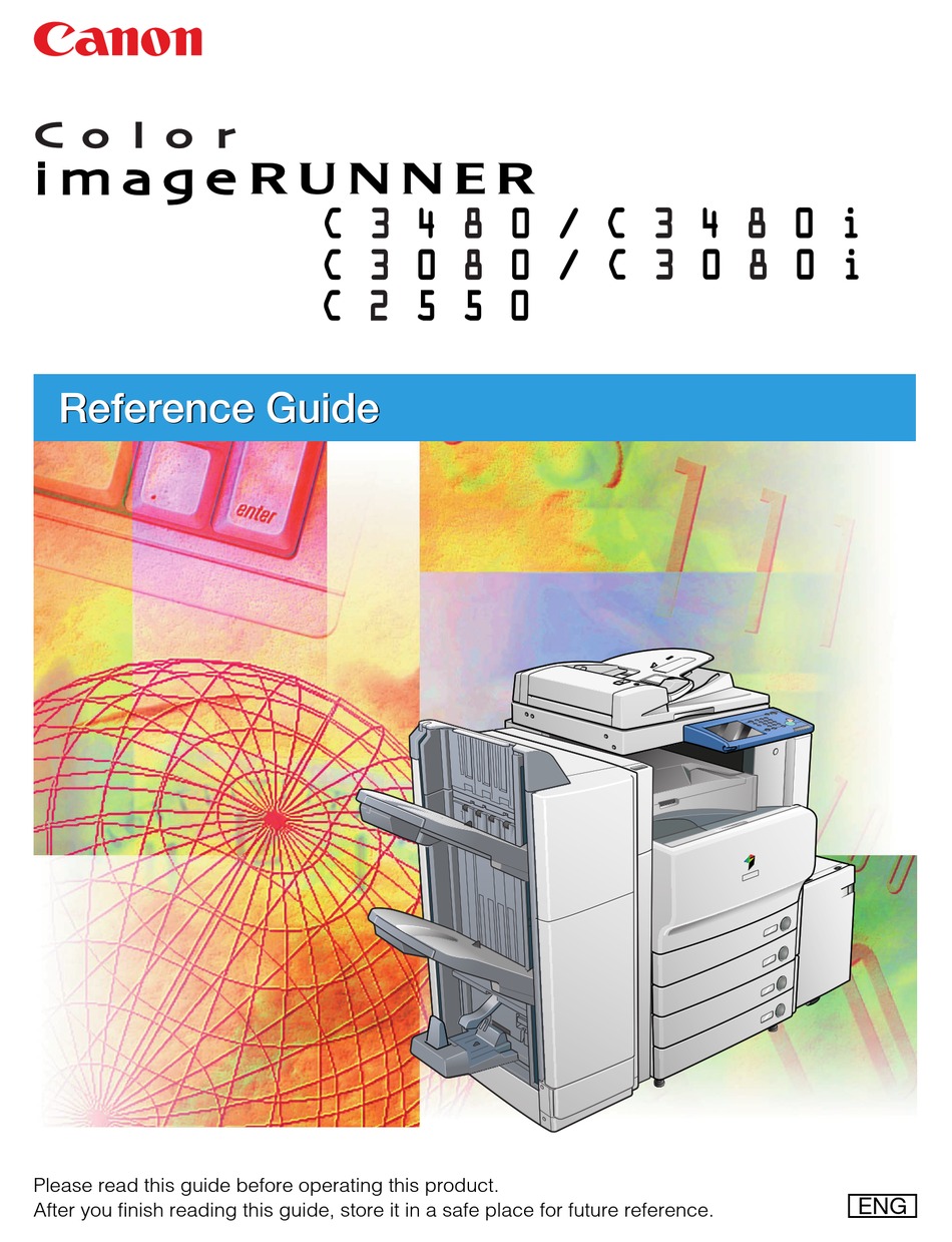 CANON IMAGERUNNER C3489 REFERENCE MANUAL Pdf Download | ManualsLib