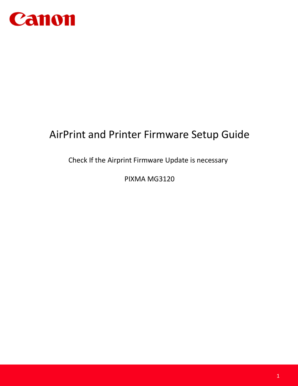 CANON PIXMA MG3120 SETUP MANUAL Pdf Download ManualsLib