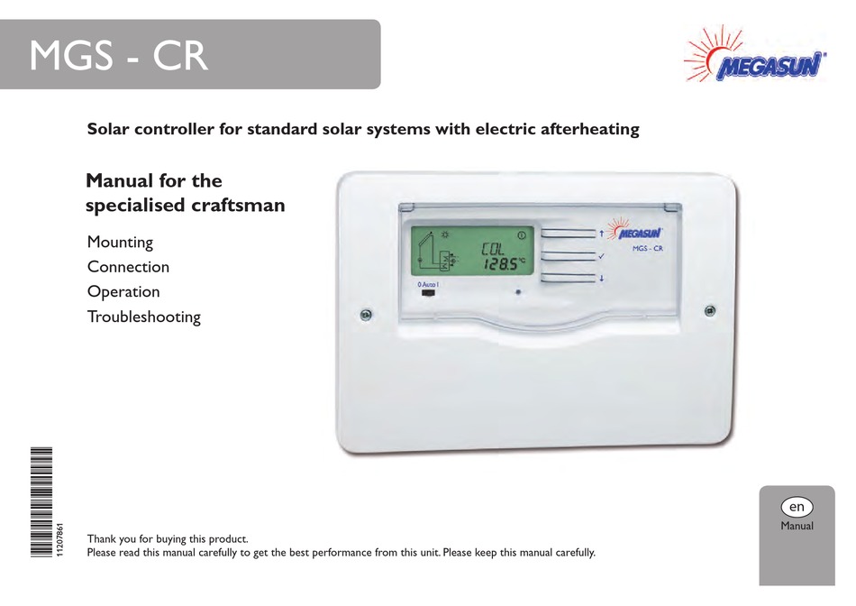 MEGASUN MGS - CR MANUAL Pdf Download | ManualsLib