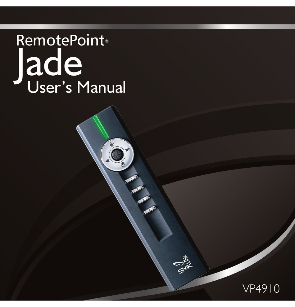 REMOTEPOINT JADE VP4910 USER MANUAL Pdf Download ManualsLib