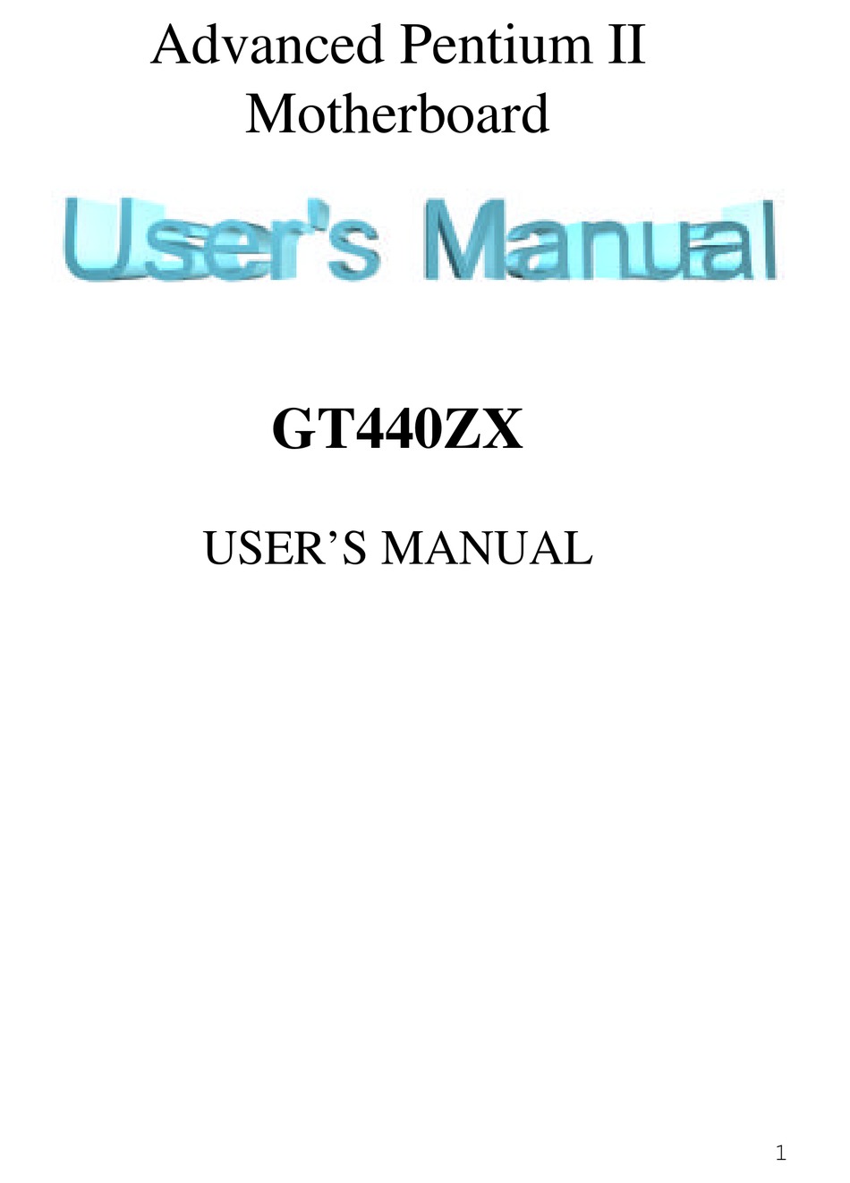 BCM GT440ZX USER MANUAL Pdf Download | ManualsLib