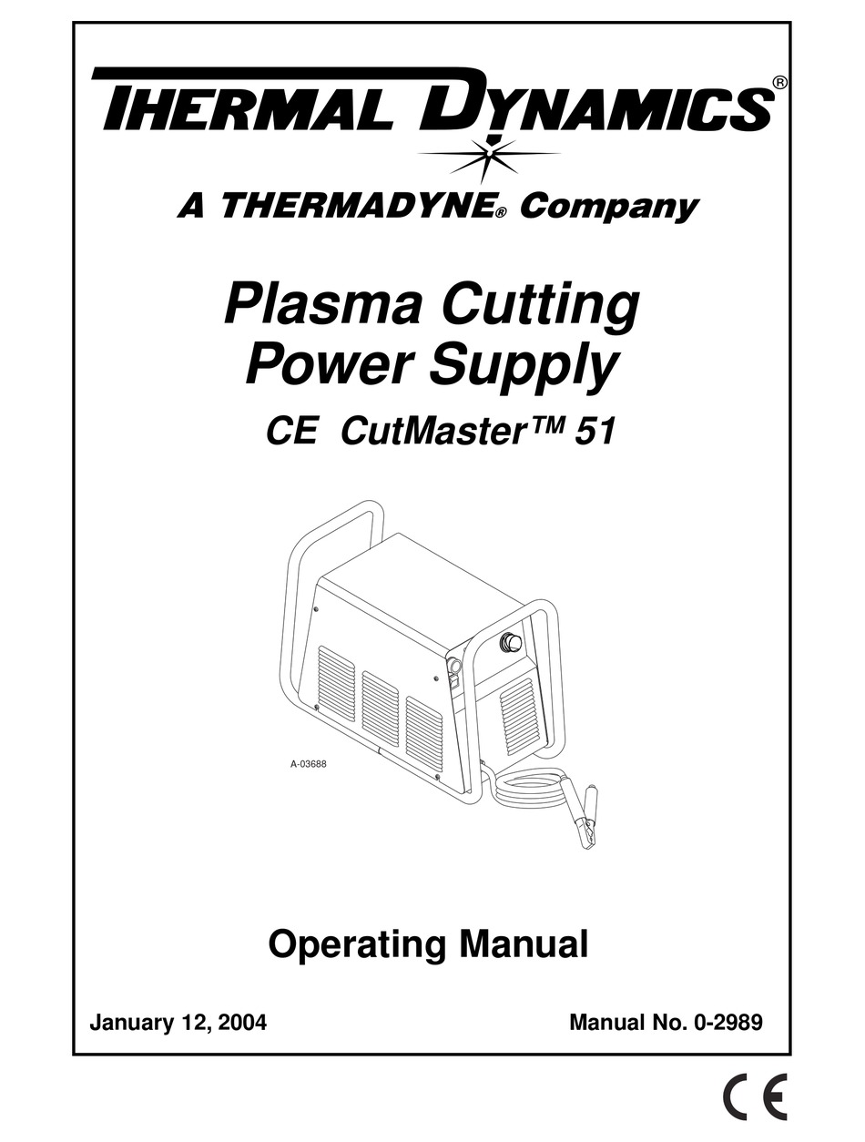 THERMADYNE CE CUTMASTER™ 51 OPERATING MANUAL Pdf Download | ManualsLib