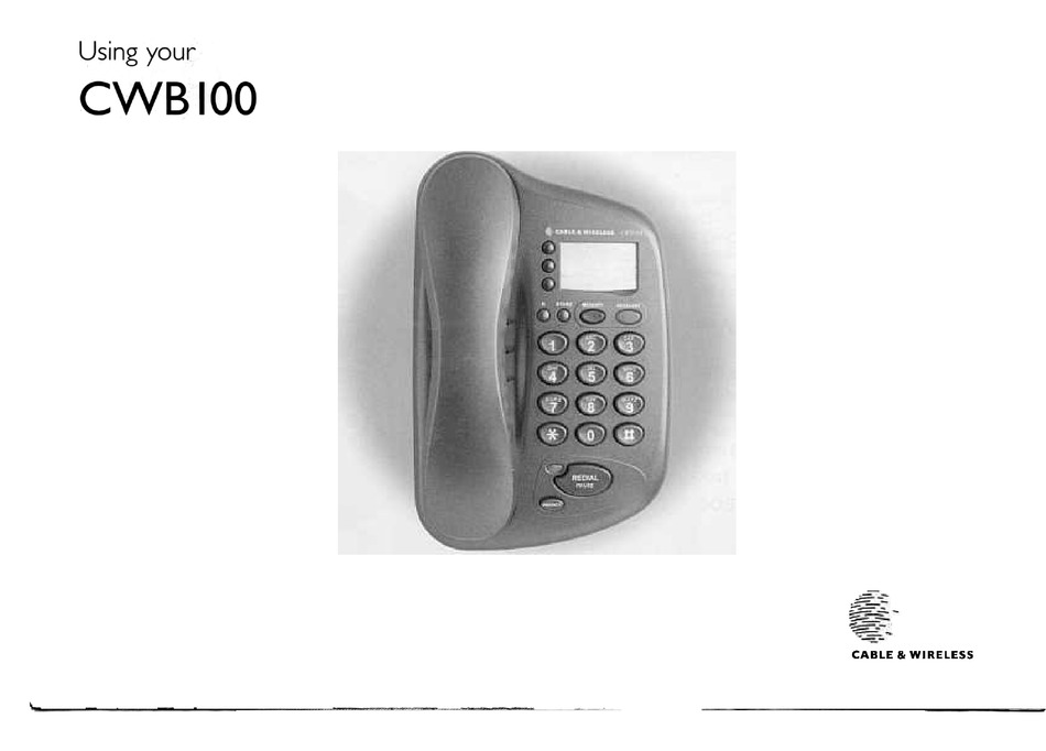 CABLE & WIRELESS CWB100 USING MANUAL Pdf Download ManualsLib