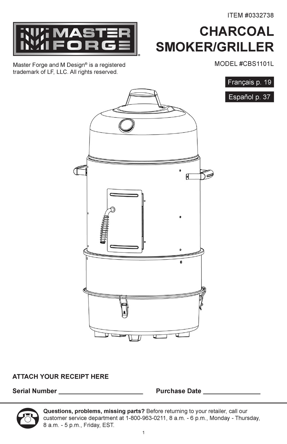 MASTER 332738 INSTRUCTIONS FOR USE MANUAL Pdf Download ManualsLib