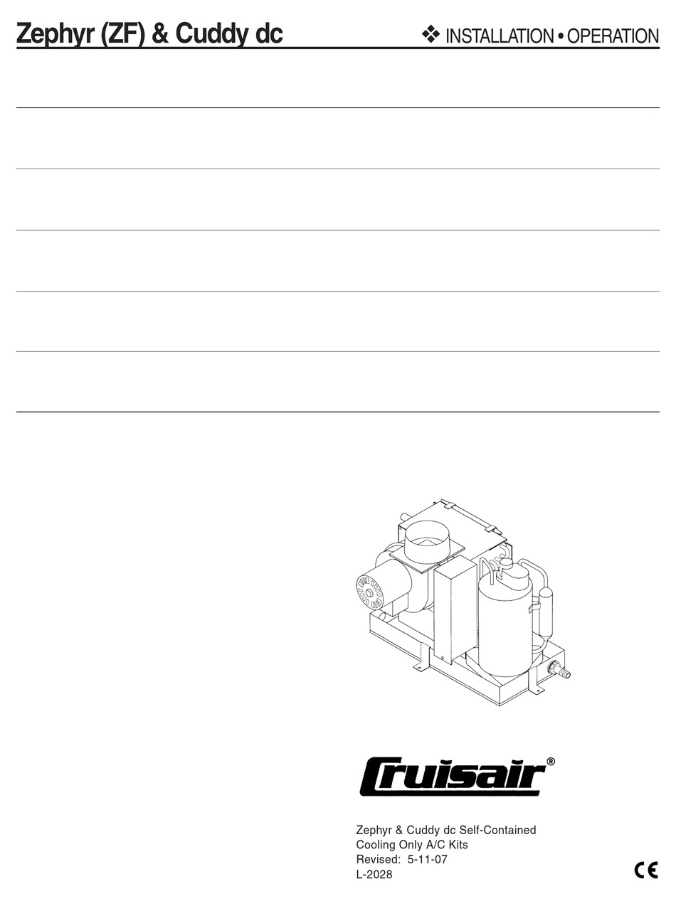 zephyr environmental corporation on Cruisair Zephyr Installation And Operation Manual Pdf Download Manualslib