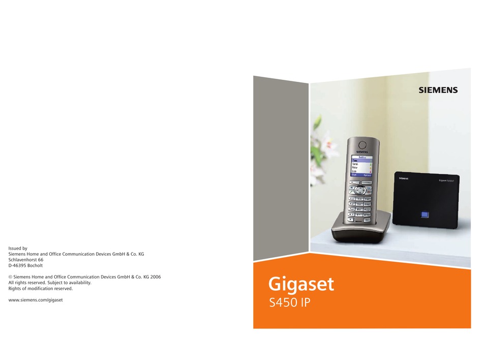 GIGASET S540 IP USER MANUAL Pdf Download | ManualsLib