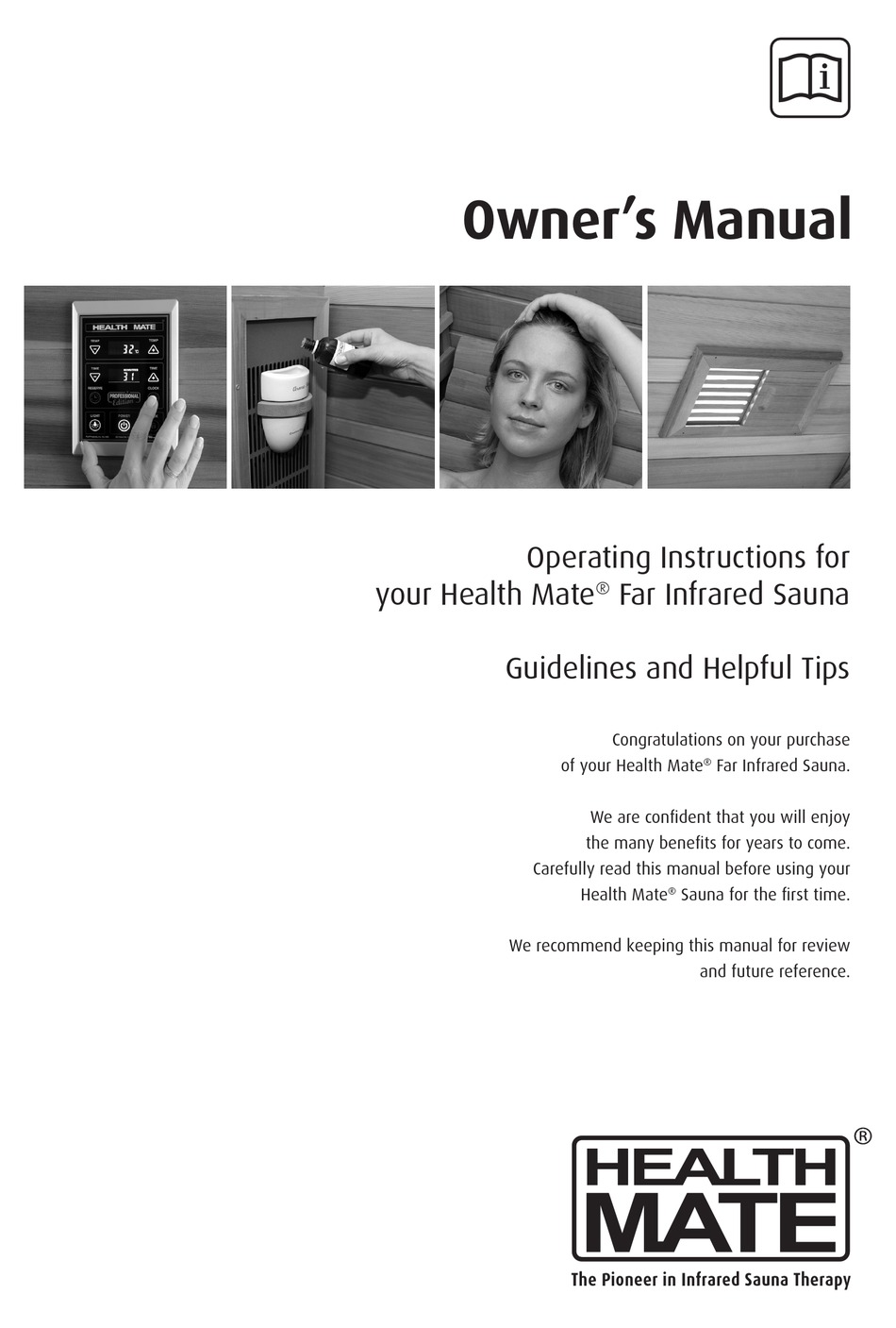 Health Mate Far Infrared Sauna Owners Manual Pdf Download Manualslib
