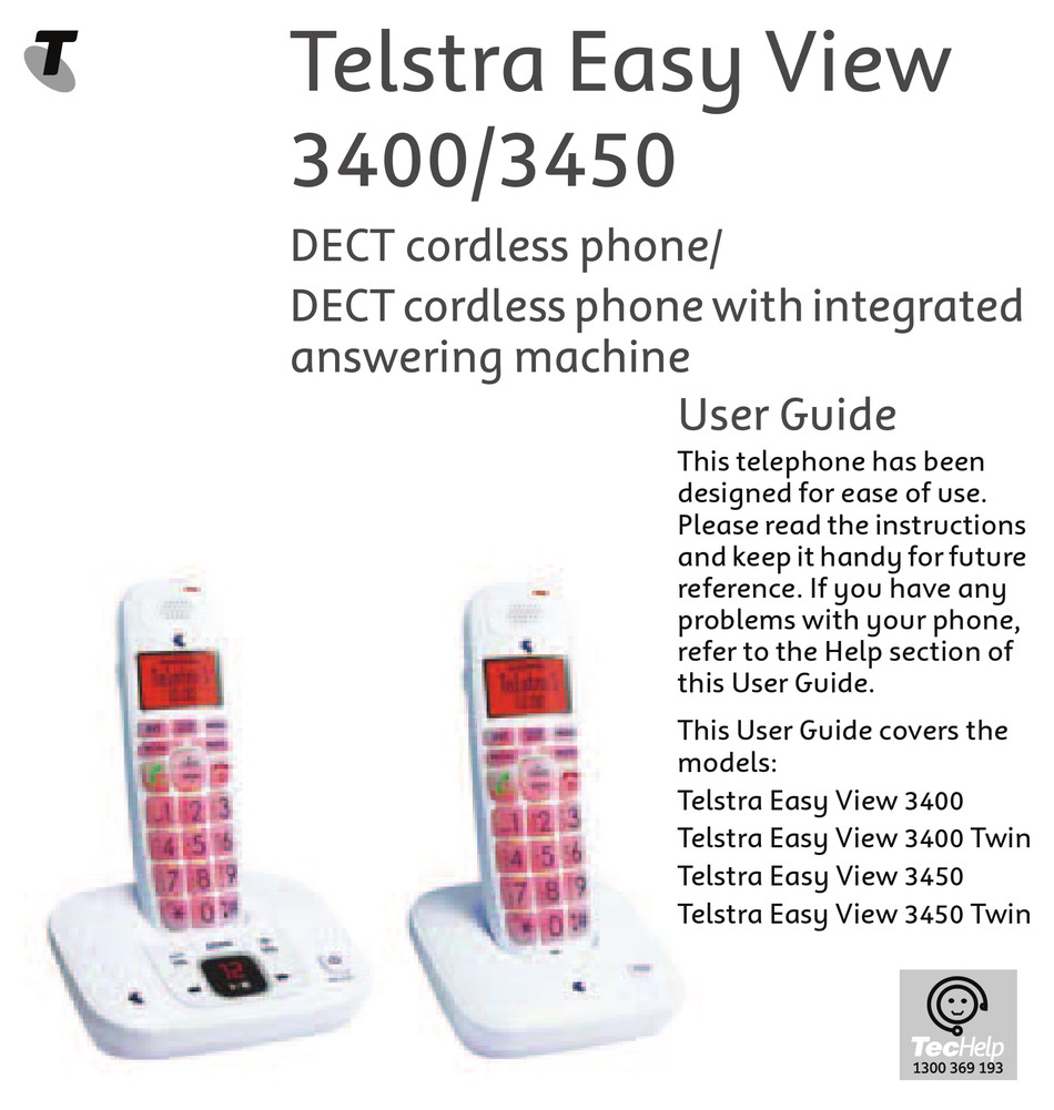 TELSTRA EASY VIEW 3400 USER MANUAL Pdf Download ManualsLib