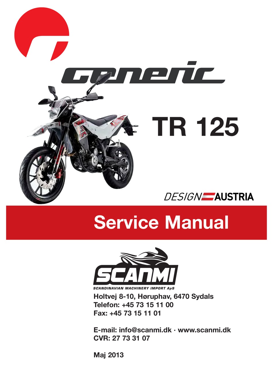 GENERIC TR 125 SERVICE MANUAL Pdf Download | ManualsLib