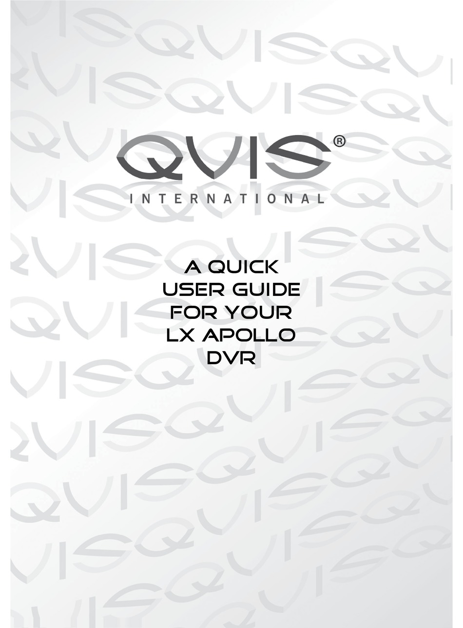 QVIS LX APOLLO SERIES QUICK USER MANUAL Pdf Download ManualsLib