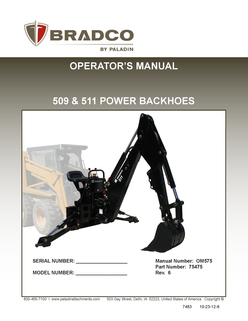 BRADCO 509 OPERATOR'S MANUAL Pdf Download ManualsLib