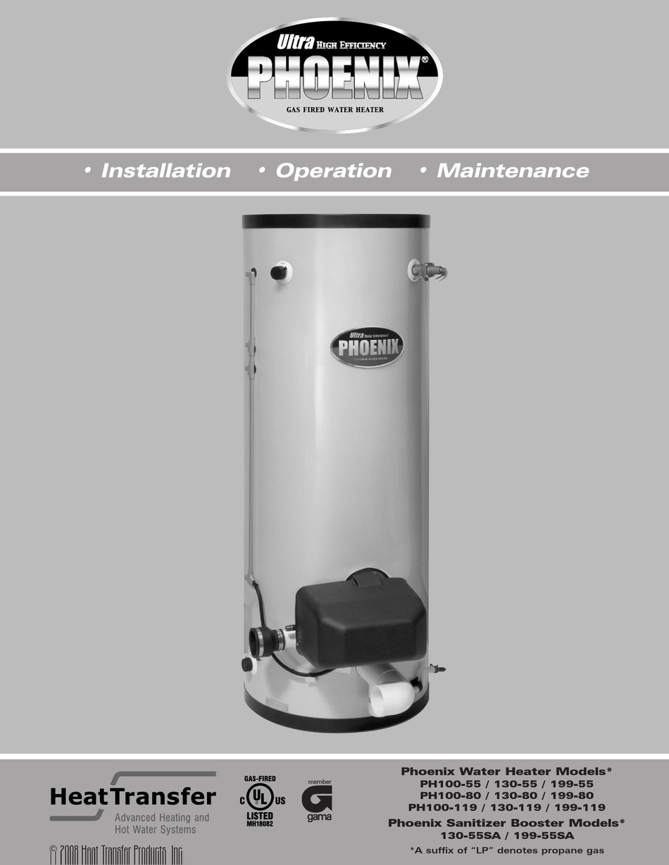 PHOENIX PH100-55 INSTALLATION OPERATION u0026 MAINTENANCE Pdf Download |  ManualsLib