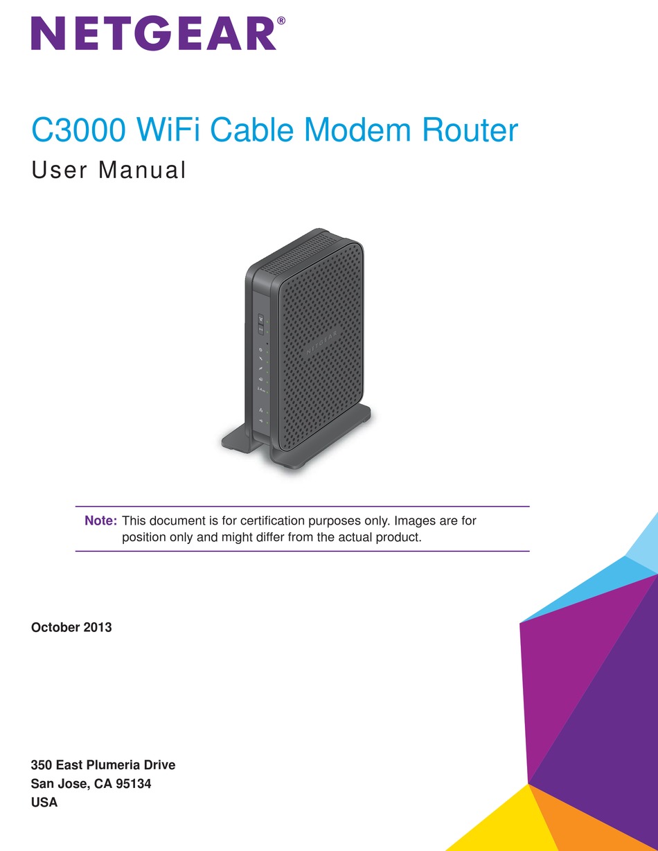 NETGEAR C3000 USER MANUAL Pdf Download ManualsLib