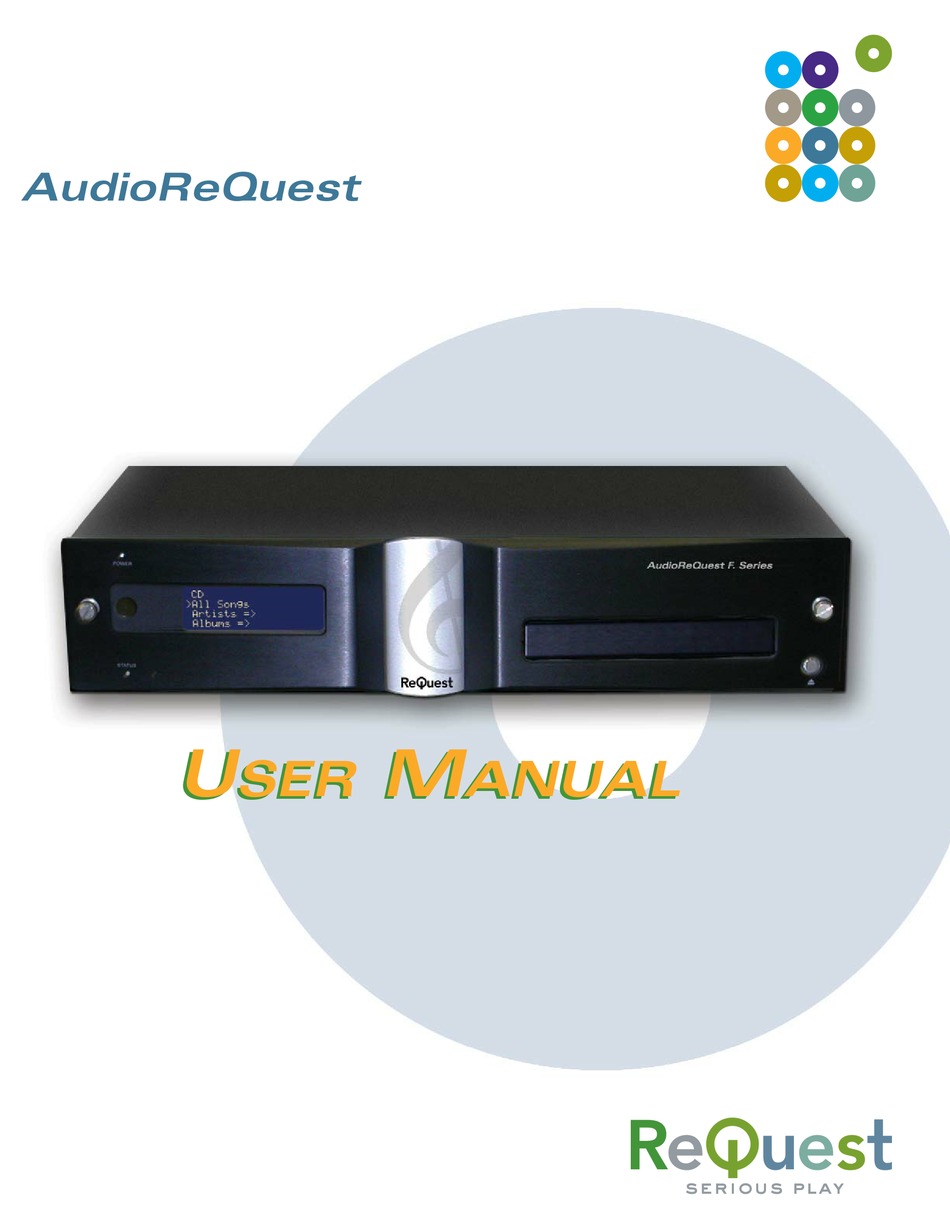 REQUEST AUDIOREQUEST F.SERIES USER MANUAL Pdf Download ManualsLib