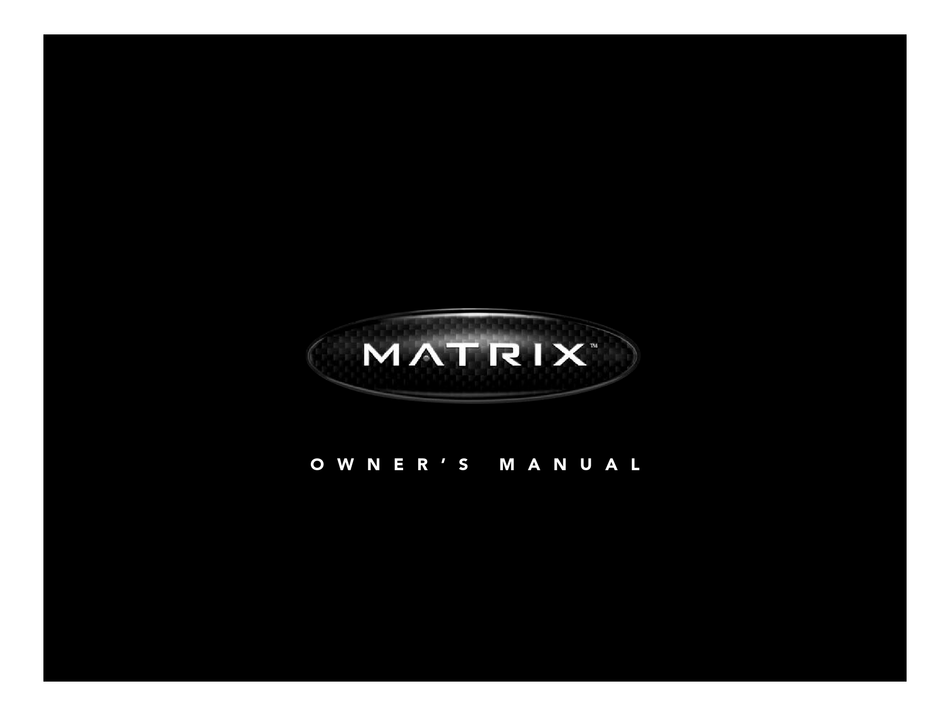 MATRIX ELLIPTICAL TOTAL BODY MXE5 OWNER'S MANUAL Pdf Download ManualsLib