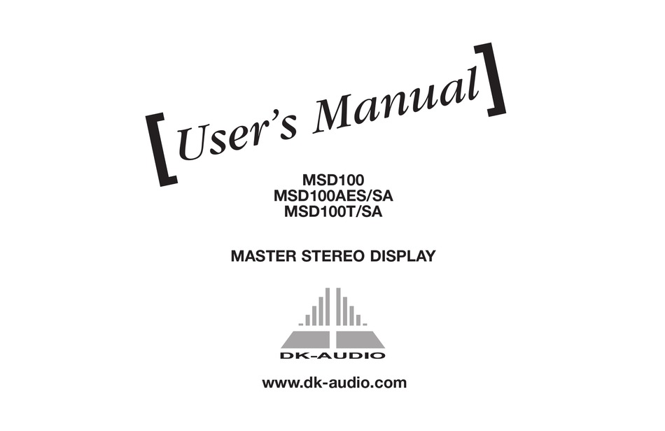 Phase Correlation Meter; Audio Vector Oscilloscope; Table 4-1 Ideal Stereo  And Mono Signals - DK-Audio MSD100 User Manual [Page 20] | ManualsLib