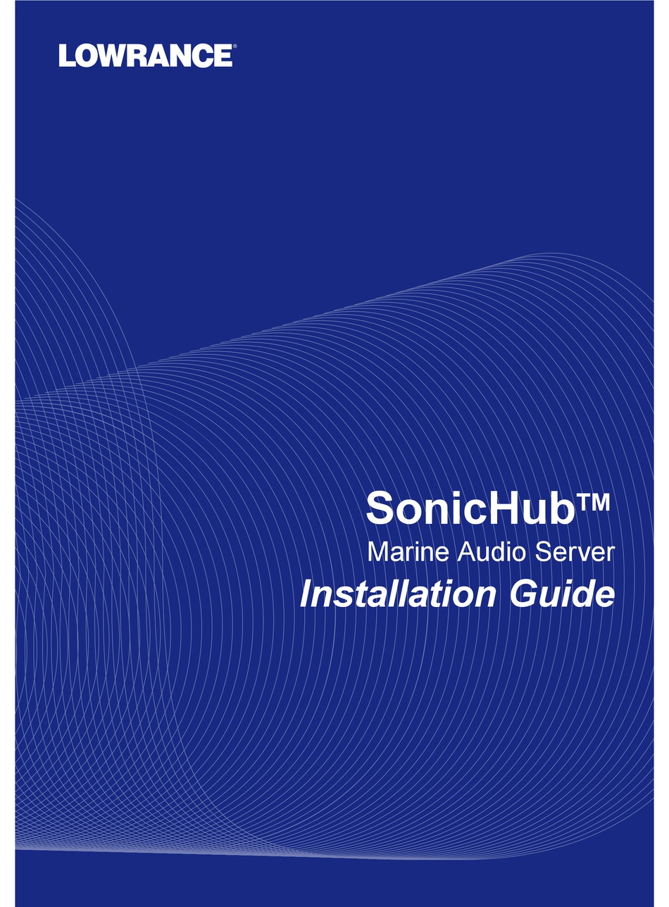Lowrance Sonichub Installation Manual Pdf Download Manualslib