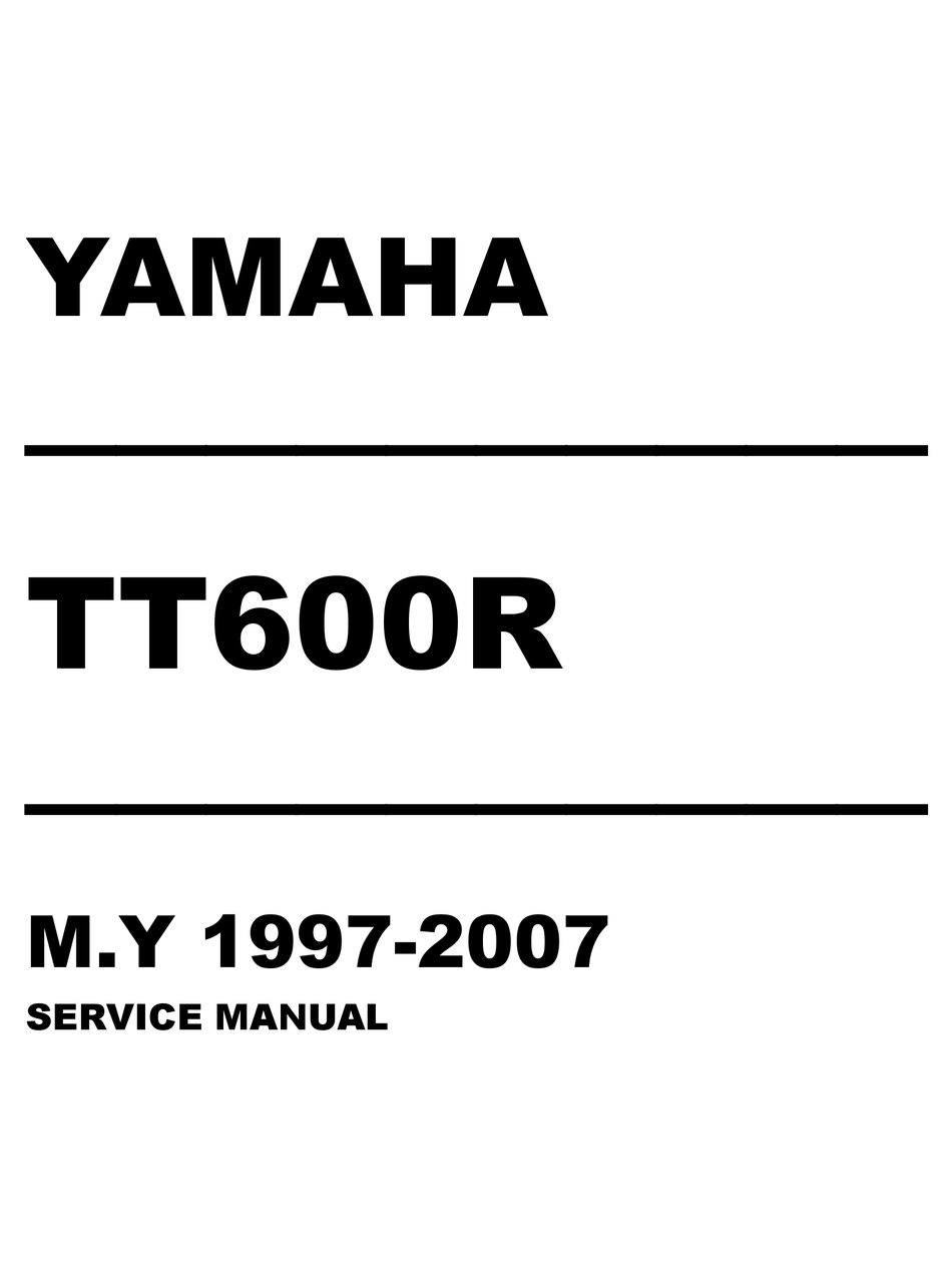 2004 - Manual taller en CD En inglés Yamaha TT 600 RE 