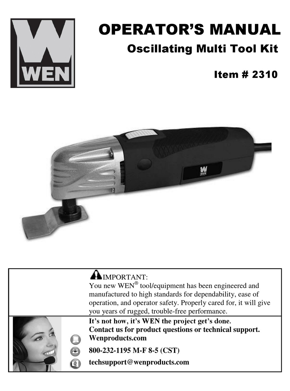 WEN 2310 OPERATOR'S MANUAL Pdf Download | ManualsLib