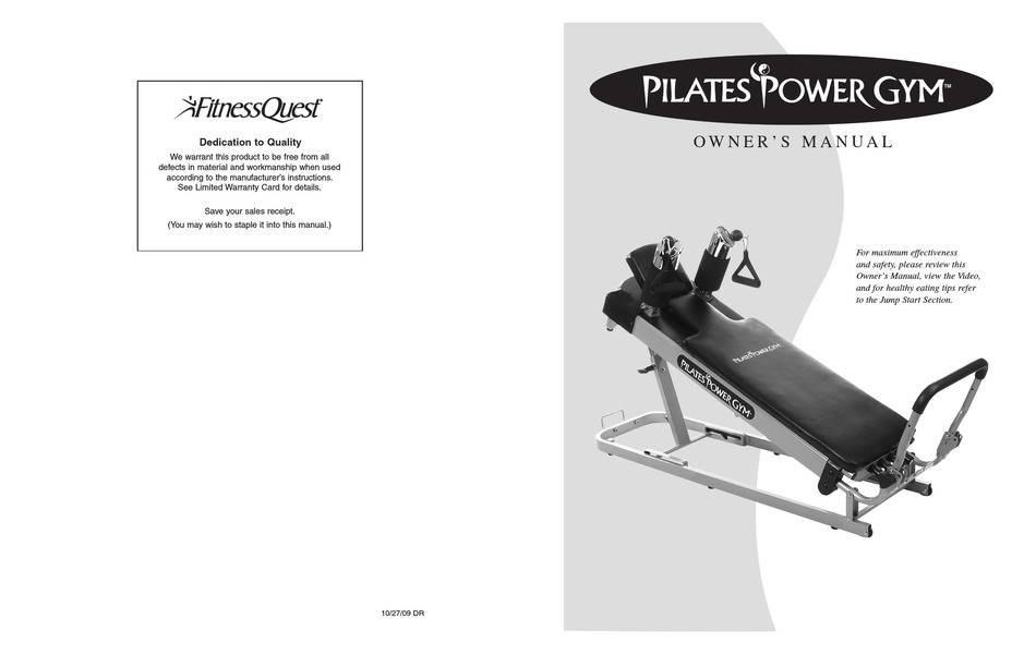 pescado béisbol satisfacción System; ; Tm Workout; Tm - Fitness Quest Pilates Power Gym Owner's Manual  [Page 17] | ManualsLib