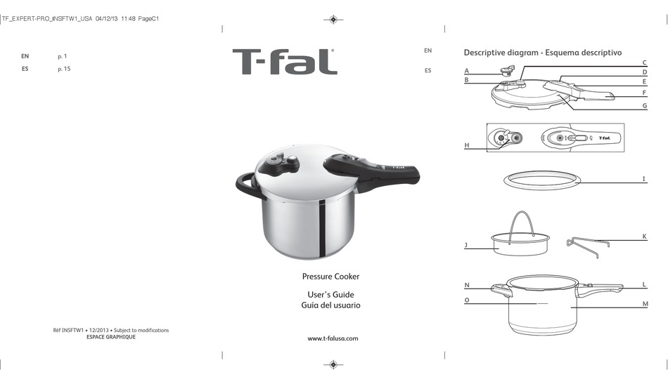 model number for t fal pressure cooker with smart timer