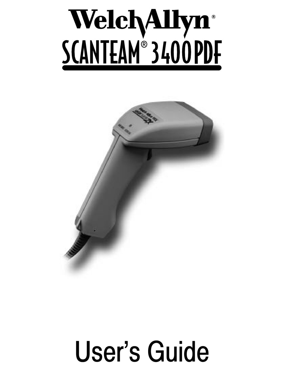 WELCH ALLYN SCANSTEAM 3400PDF USER MANUAL Pdf Download ManualsLib