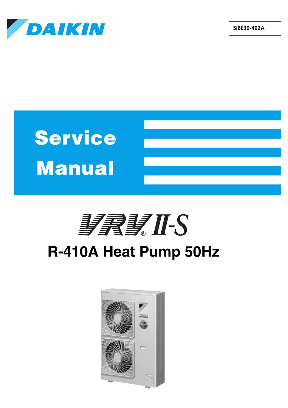 DAIKIN R-410A SERVICE MANUAL Pdf Download | ManualsLib