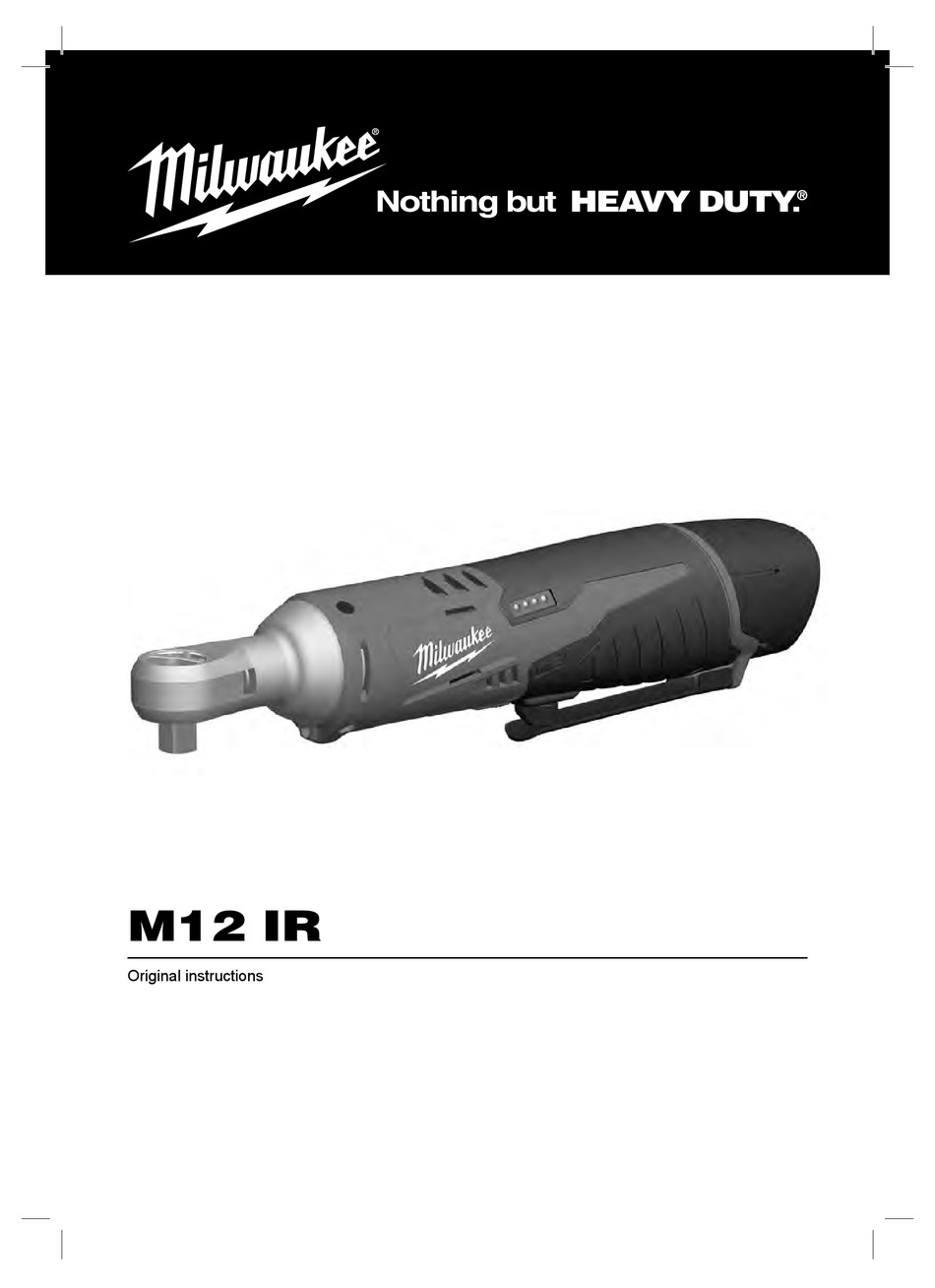 MILWAUKEE M12 IR USER MANUAL Pdf Download ManualsLib