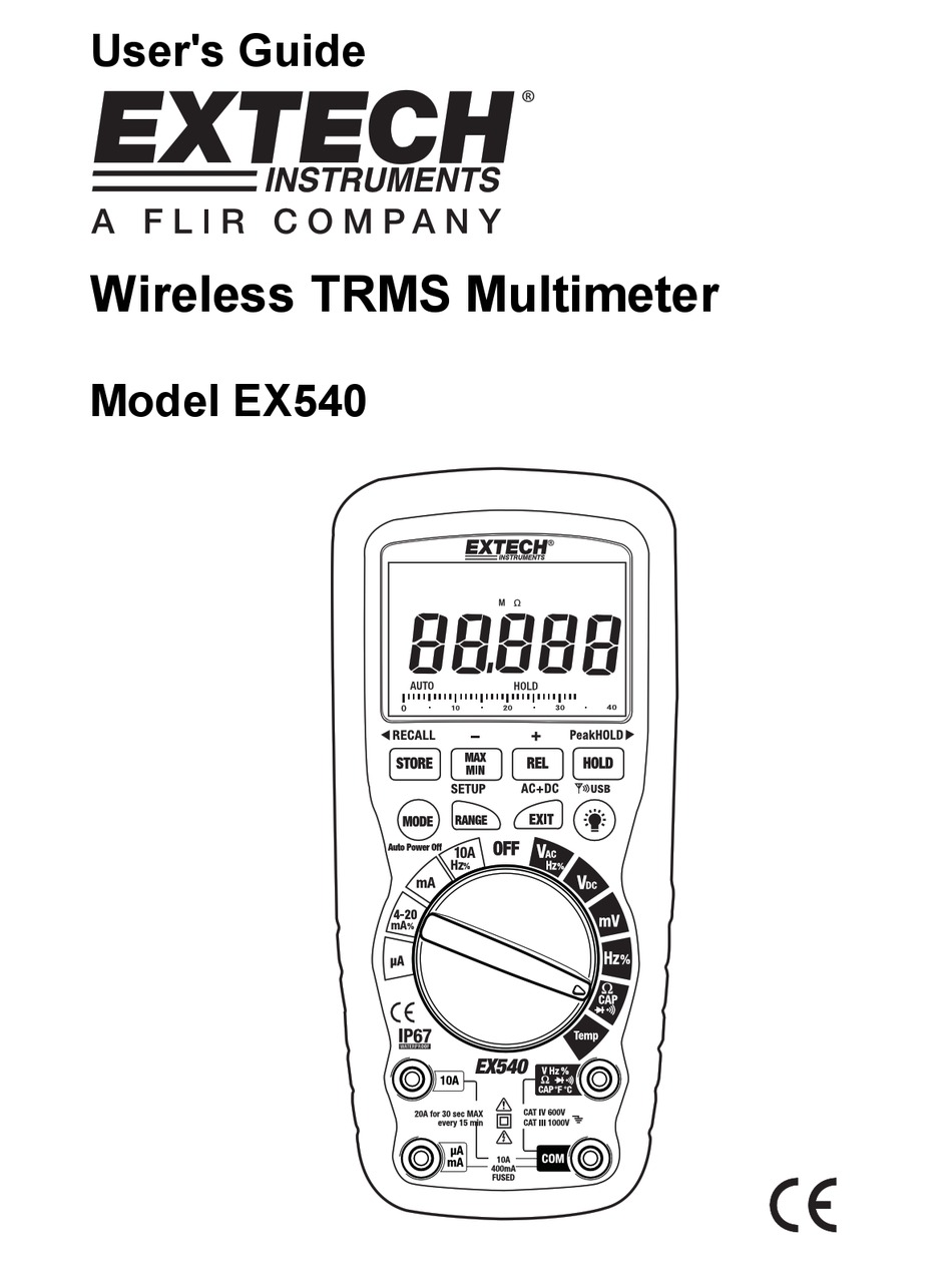 EXTECH INSTRUMENTS EX540 USER MANUAL Pdf Download | ManualsLib