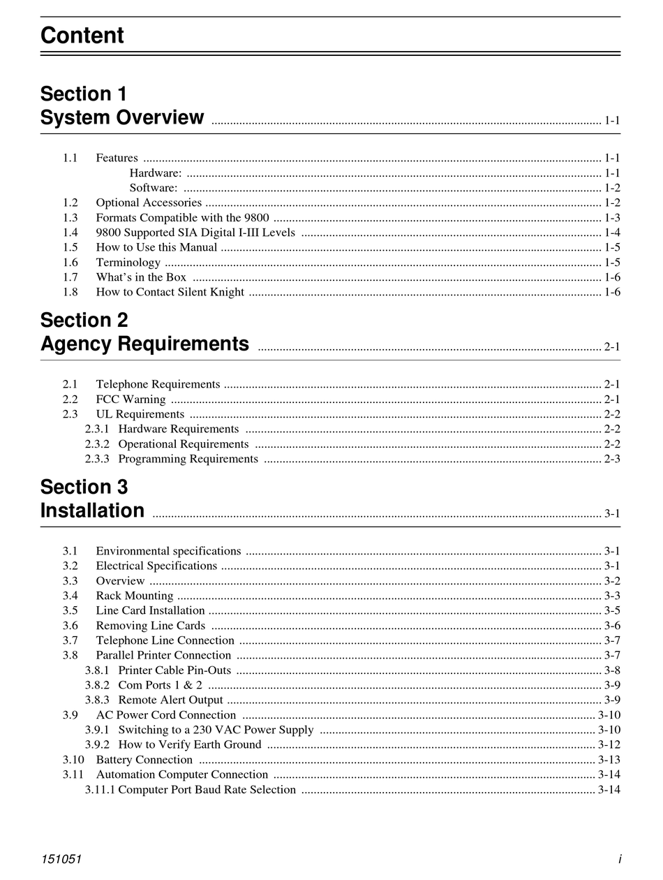 SILENT KNIGHT 9800 USER MANUAL Pdf Download | ManualsLib