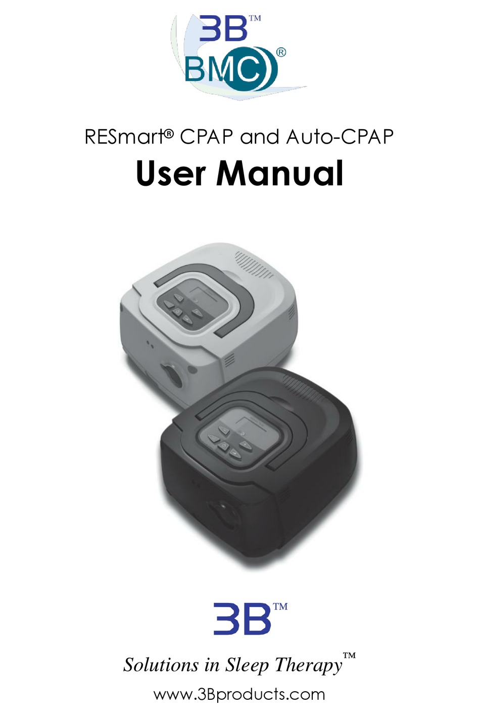 3B RESMART CPAP USER MANUAL Pdf Download ManualsLib
