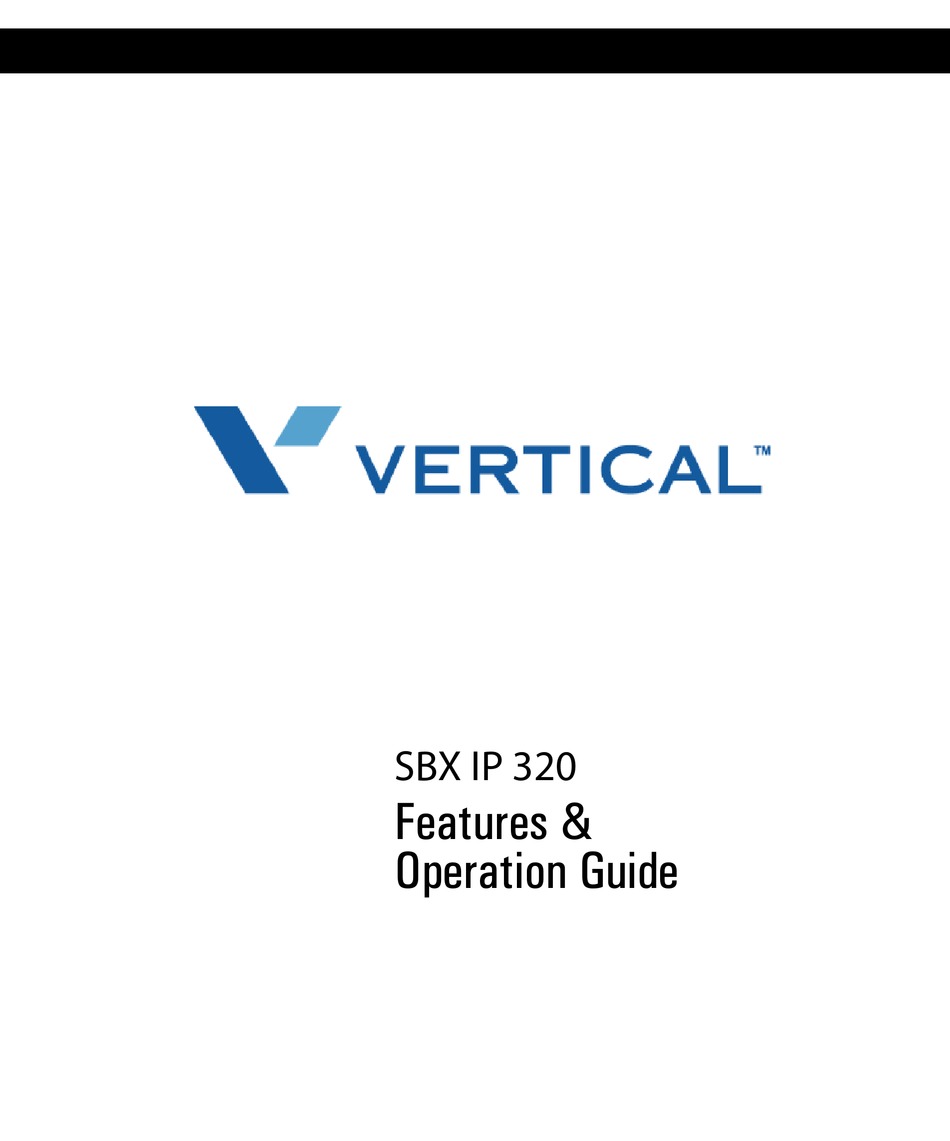vertical sbx ip 320 customer service