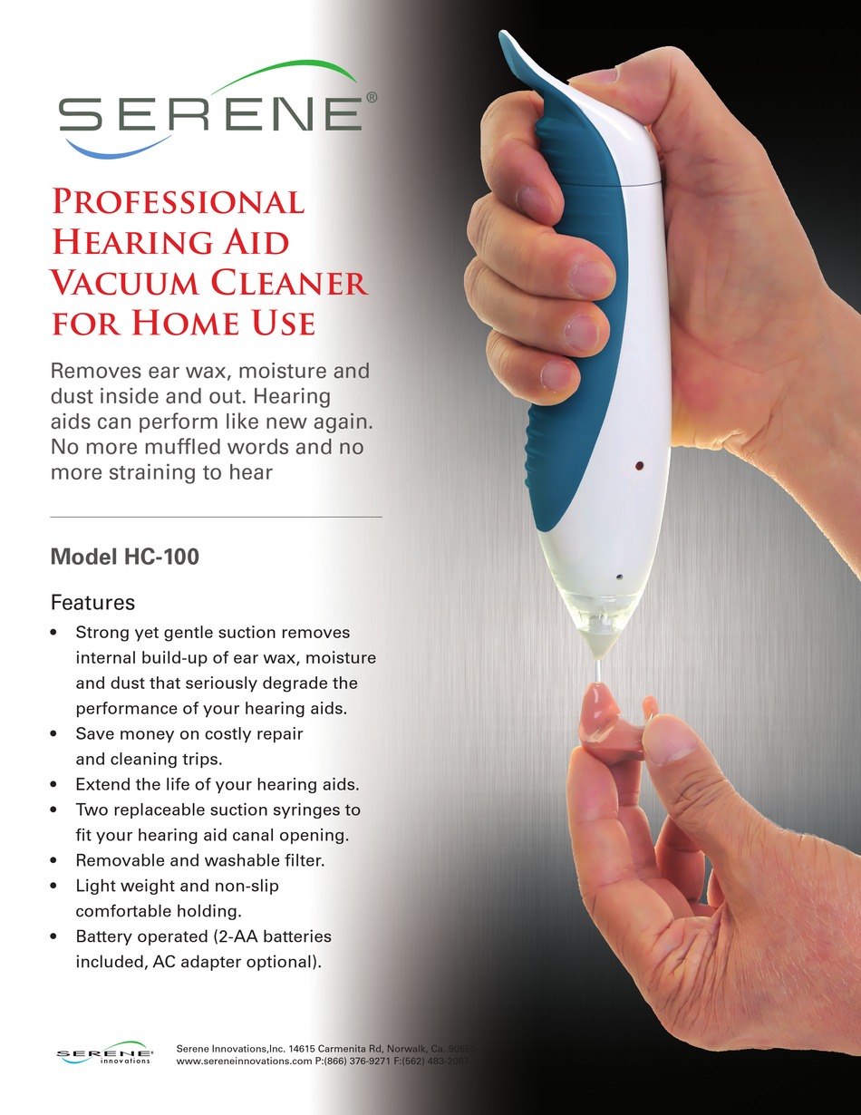 SERENE HC100 USE MANUAL Pdf Download ManualsLib