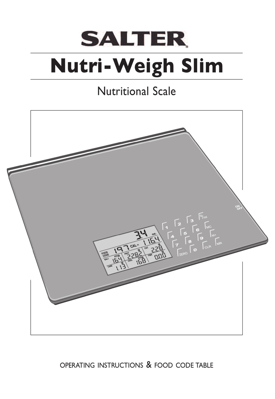 salter nutritional scale